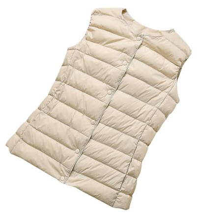 Chaleco Plumas Mujer Ligero Chaleco Plumon Acolchado Guateado sin Mangas Señora Chalecos Acolchados Plumifero Plumífero Ultraligero Chaqueta sin Mangas para Mujer Tallas Grandes Invierno Corto Fino