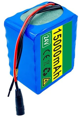 Batería Ebike 24V 15ah 6S5P para Bicicleta Electrica PVC Impermeable Batería recargable de iones de litio Batería De Alta Potencia para 200W 350W 400W 500W Motor 24V 15Ah,XT60
