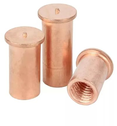 Pernos de soldadura, Tornillos separadores de perno soldadura chapados en cobre acero al carbono M3-M6 5-30 mm 10/20/50 piezas(5mm,M3-50pcs)