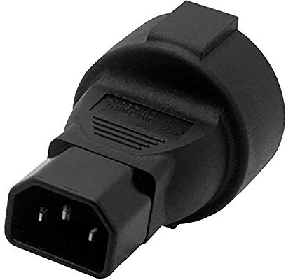 IEC C14 to European Schuko Female Socket Power Converter Travel Plug Adapter, IEC 320 C14 Male to Europe CEE7 Female Socket Power Plug Converter Electrical Adapter For UPS PDU,IEC Power Connector