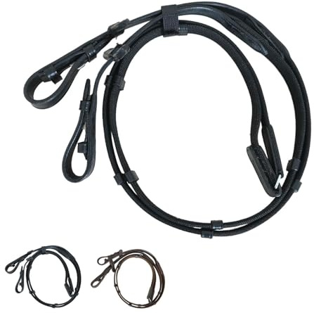 NETPROSHOP Gurtzügel Quick Release Textilzügel mit Schnellverschluß Shetty Pony Full, Groesse:Shetty, Farbe:Schwarz