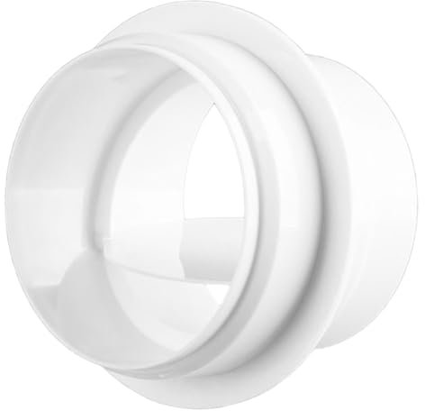 OSALADI Duct Connector Air Backflow Damper Non-Return Valve for Dryer Vent Easy to Install Blocker for One-Way Airflow