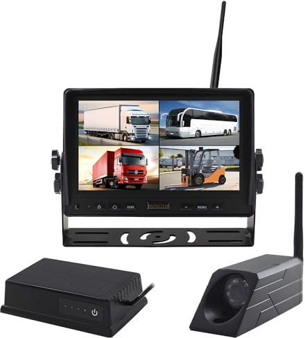 HAONINYUE 7 pollici HD 720P telecamera wireless, carrello elevatore telecamera wireless con supporto registrazione video, carrello elevatore telecamera di sicurezza per lavoro sistema di monitoraggio