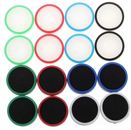 Holibanna 16 Pz tappo a bottone per pulsante Presa cappucci del pollice impugnature luce notturna night light cappucci del joystick cappuccio del joystick del pollice Gel di silice