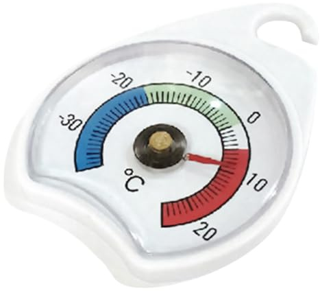 Hohopeti Termometro Frigorifero con Indicatore per Congelatore Misurazione Precisa Della Temperatura per Conservazione Sicura Alimenti Facile da Leggere e Operare