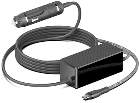 HKY 28V 5A 140W PD3.1 DC 12V-24V Zigarettenanzünder KFZ Netzteil Schnellladegerät für Dell Precision 5690 5680 3581 3580 XPS 17 9720 9730, Inspiron-14 16 Plus 7640 7430 Pro Rugged Laptop DA165PM210