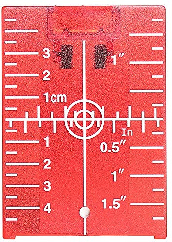 Huepar TP01R Rote Laser Zielscheibe | Magnetische Laser Zieltafel mit Reflektoren, mit einer Rote Kreuzlinienlaser Verwendet Werden