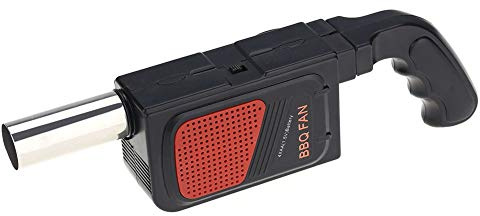 MAGT Camping Strom BBQ Gebläse, Tragbare Handheld Electric Barbecue Fan Luftgebläse Für Outdoor Camping Picknick-Grill Kochwerkzeug (schwarz) (Farbe : Black)