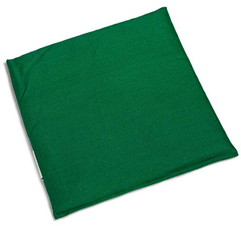 Cojín de semillas de uva (24 x 24 cm), color verde