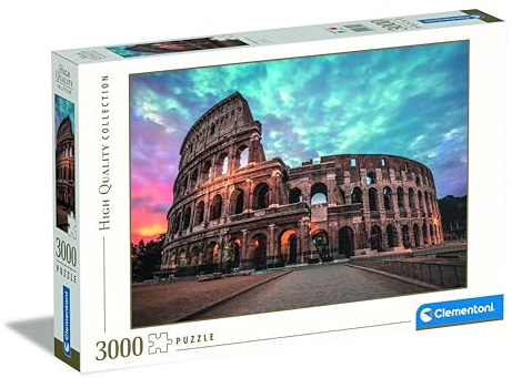Clementoni HQ Collection Kolosseum - Puzzle 3000 Teile ab 9 Jahren | buntes Erwachsenenpuzzle mit kräftigen Farben, Geschicklichkeitsspiel für die ganze Familie, schöne Geschenkidee 33548