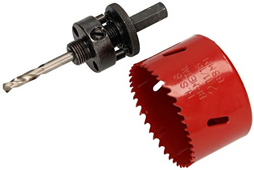 KOTARBAU Lochsäge 68 mm HSS mit Zentrierbohrer Lochfräse Bohrkrone Lochkreissäge Sägekranz für Metall, Edelstahl, Holz, Kunststoff
