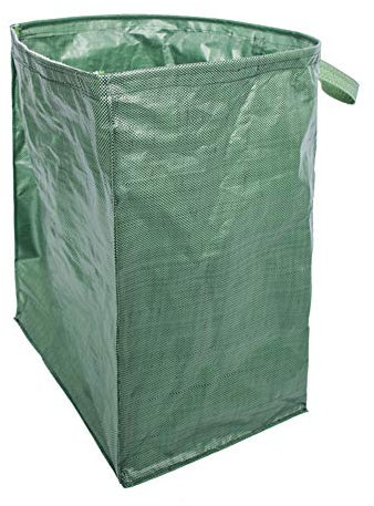 HJHIWE 2 Pack 47 Gallons Reusable Garden Bag Large Yard Dustpan-Type Garden Bags, Waterproof Reusable Lawn Pool Leaf Waste Rubbish Plants Grass Bag, Garden Waste Bag for Collecting Leaves.