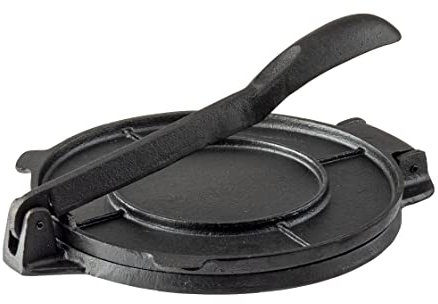 TableCraft Roti Maker & Tortilla Press (Cast Iron) | Multifuctional Dough Presser for Quesadillas, Chapatis, Tortilla Wraps, Mini Pizzas & More