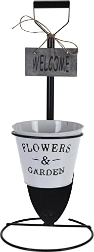 Vaso da fiori sul supporto decorativo alzato vaso da fiori Design chic vanga