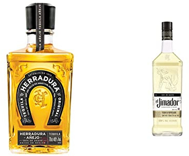 Herradura Tequila AÑEJO 100% de Agave 40% - 700 ml in Giftbox & El Jimador Tequila Reposado 38% Vol. 0,7l