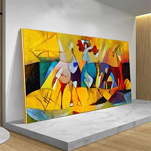 rackbone Quadri Su Tela Grandi Dimensioni Astratta moderna Immagine di arte della parete Poster e stampe Picasso Famoso dipinto per soggiorno Decorazioni per ufficio 80x160cm Senza cornice