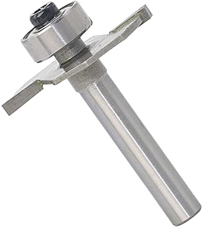 Scheibennutfräser Fräser für Oberfräse 6.35mm Schaft, Brundfräser, Schaftfräser Fräser Rundkante Fräser Holzfräser Werkzeug, Abrundfräser für Kantenfräse/Frästisch (B)