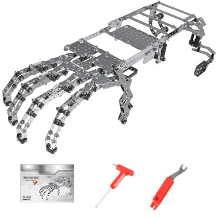 Artisanal Habitat Metall Emulational Bausatz - 822 Bauteile, 3D Erwachsene Montage Schraubenmutter Roboterarm DIY Montage Modell