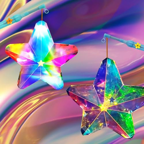 Editbar Tragbare Laterne für Kinder,Tragbare Multicolor Laterne für Kinder | Martinslaterne mit Laternenstab,DIY Selbstgebaute LaternenDekorationen,Geeignet für Kinderpartys,Halloween,Weihnachten