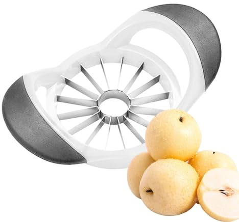 Pr-ofi Coupe-Pomme en Acier Inoxydable 17 x 10 cm pour Découper, Dénoyauteur de Fruits et Trancheuse de Fruits Multifonction 16 Tranches Coupe-Fruits Dénoyauteur de Fruits en Acier Inoxydable