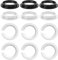 6 Pieza Anillos Adaptadores E27 A E14 Convertidor Anillos Convertidores De Plástico Para Pantalla De Lámpara + 6 Pieza Convertidor De Anillo Portalámparas E14 Anillo E14 Lámpara Portalámparas