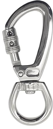 XCSJ Karabinerhaken mit Drehgelenk aus Aluminium Karabiner mit 400kg Belastbarkeit Schwerlast, 360 Grad Wirbelkarabiner für Hundeleine, Bergsteigen,Outdoor, Schlüsselanhänger