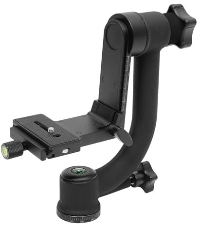 Treppiede Gimbal, testa panoramica a 360°, con attacco filettato da 1/4, per fotocamere DSLR, capacità di carico fino a 20 kg