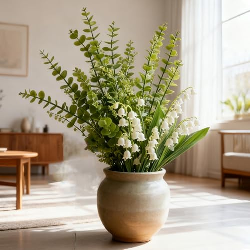 Artificial Eucalyptus Branches, 38PCS Artificial Eucalyptus Stems Leaves