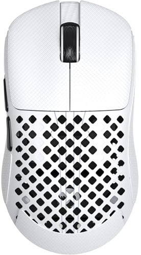 ATTACK SHARK MAMBASNAKE M2 Carbon Fiber Wireless Gaming Mouse, 41g Ultralight, PixArt PAW3395PRO Sensor, Up to 40000 DPI, 100M Clicks, 2.4G/BT/USB-C Wired, for PC/Xbox/PS/Mac - Black (with Grip Tape)