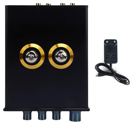Mavaol HiFi-Röhren-Vorverstärker, Bass-Höhen-Einstellung, Vakuum-Röhren-Leistungsverstärker, Vorverstärker für Heim-Stereo-Soundsystem