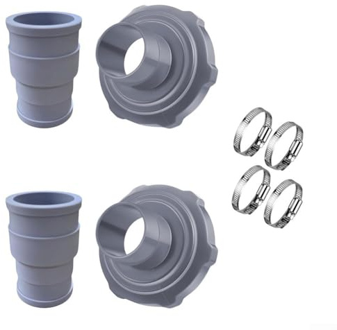 Swimming Pool Vacuum Hose Adapter Kit, Pool Vacuum Hose Adapter Connector Compatible with for INTEX Accessories for Above Ground Pool Cleaning