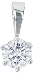 Amor Anhänger für Damen aus 925 Sterling Silber, Damen-Anhänger, teilw. mit Schmuckstein, Silber 925 rhodiniert, Geschenkidee für Frau und Freundin