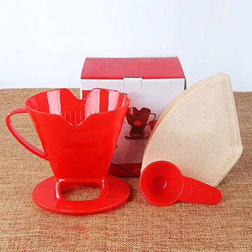 Goutteur à café en plastique 102 avec filtre à café en forme d'éventail, 2 à 4 tasses b