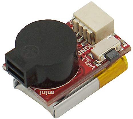 VIFLY Finder Mini FPV Racing Drone Buzzer with Built-in Battery Lost Drone Alarm Tracker 100dB for FPV Drones and RC Planes (1pc Package)