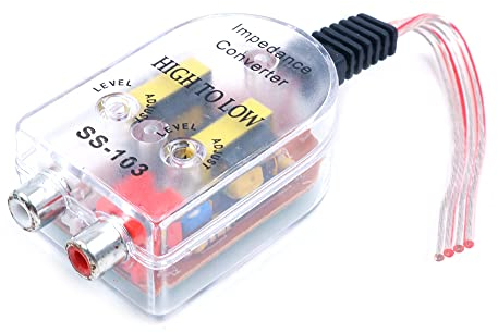 CENPEK 2 Pz Auto Alta a Bassa Impedenza Convertitore Audio Segnale Adattatore di Uscita Altoparlante a RCA Linea Controllo