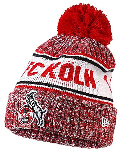 1.FC Köln Beanie mit Bommel „Red Melange
