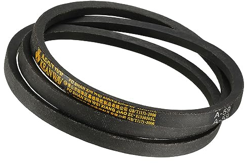 Kozelo A-59 Conduire V-Ceinture - [59-pouce Intérieur Circonférence] A-Section Caoutchouc Conduire Ceinture Enroulé pour Transmission Utilisation