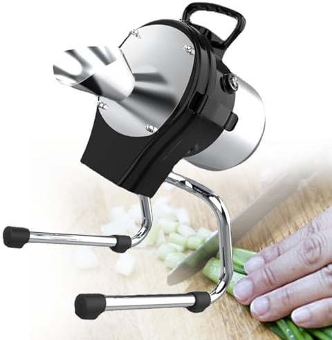 SACLMD Máquina trituradora de Verduras Comercial,Cortadora automática Multifuncional,Cortadora/trituradora eléctrica Completamente automática,Rallador de Queso Vegetal eléctrico,110V