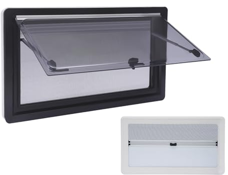 HauTour Ventana de techo para autocaravana, tragaluz, para caravanas, puertas de techo, para caravanas, remolques (37 x 19,6 pulgadas)