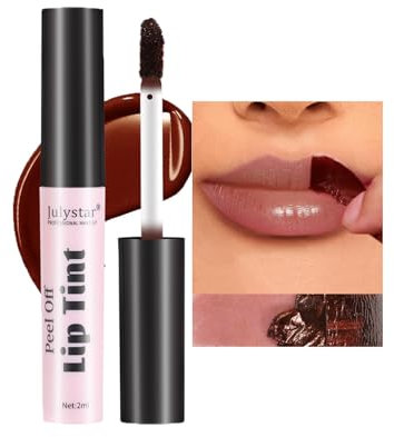 Lip Stain Peel Off Lip Stain Lip Tint, Long Lasting Tattoo Color Lip Gloss Waterproof Transfer Proof Matte Finish Lip Tint Stain Non-stick Cup Nude Liquid Lipstick For Women Girls