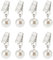 PH PandaHall 8pcs Pinces de Poids en Perles pour Nappe de Table Clips Nappe Poids Cintres Nappe Poids Clips Perle Pendentif Nappe Poids pour Printemps Mariage Jardin Nique en Plein Air Décoration