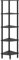 IBUYKE Scaffale angolare a 5 ripiani, espositore angolare industriale, libreria angolare per soggiorno, camera da letto, cucina, ufficio domestico, nero WBC010B