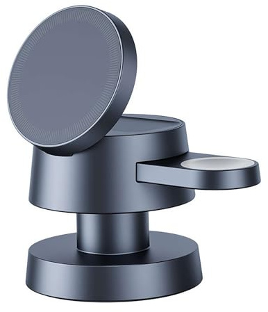 Pilzlicht Magnethalterung, 4 in 1 Wireless Charging Stand Ambient Light, Mehrere Geräte mit Nachtlicht Nachttisch Ladestation für Phone Smart Watch