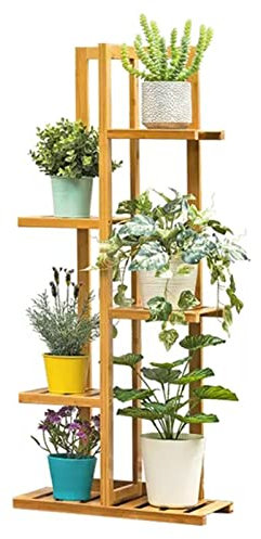 WZWTYSM Hoher Pflanzenständer mit 5/6/7 Ebenen, Pflanzenregal, mehrere Regale für Blumentopfhalter, Leiterregal zur Aufbewahrung von Pflanzgefäßen, Organizer für Balkon, Garten, Innen- und Außenber