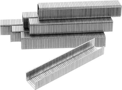 jojofuny Agrafes Robustes Type Plat en Acier Carbone 1000 Légères et Pratiques pour Agrafeuse Pneumatique pour Usage Professionnel et Personnel
