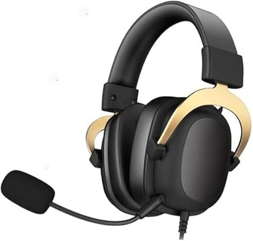 LAEROGIT Casque de Jeu avec Microphone, avec Son Surround 7.1 et Micro Amovible Cache-Oreilles à mémoire de Forme Souple, Effet sonore Surround 360 °, adapté à Ceux Qui Aiment Jouer à des Jeux