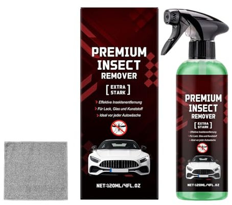 Detergente per Carrozzeria Auto | Fluido Rimuovi Catrame per Auto 120ml,Spray Multifunzionale ad Azione Rapida per Dettagli Vernice con Asciugamano per Veicoli e