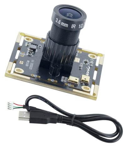 FUUGlan Module de caméra USB 2 MP pour les applications de numérisation rapide avec double microphone numérique intégré pour appareils de numérisation USB Embeddes Module de caméra