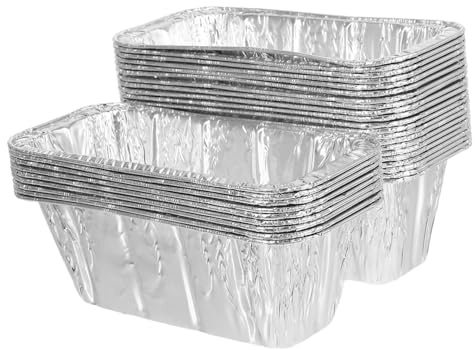 Kisangel 30 Pièces Pans à Graisse Aluminium Compatible avec Grills Accessoires de et à Haute Température pour Nettoyage Facile et Utilisation Extérieure