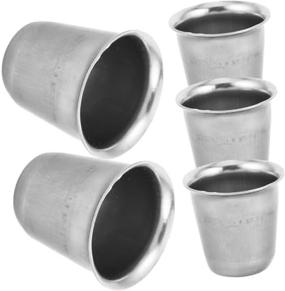 ZUNOXAZ 5pièces Lot De Coupes De Communion Religieuses Petit Calice Pour Autel Gobelets Pour Église Usage Multiple Pour Eau Bénite